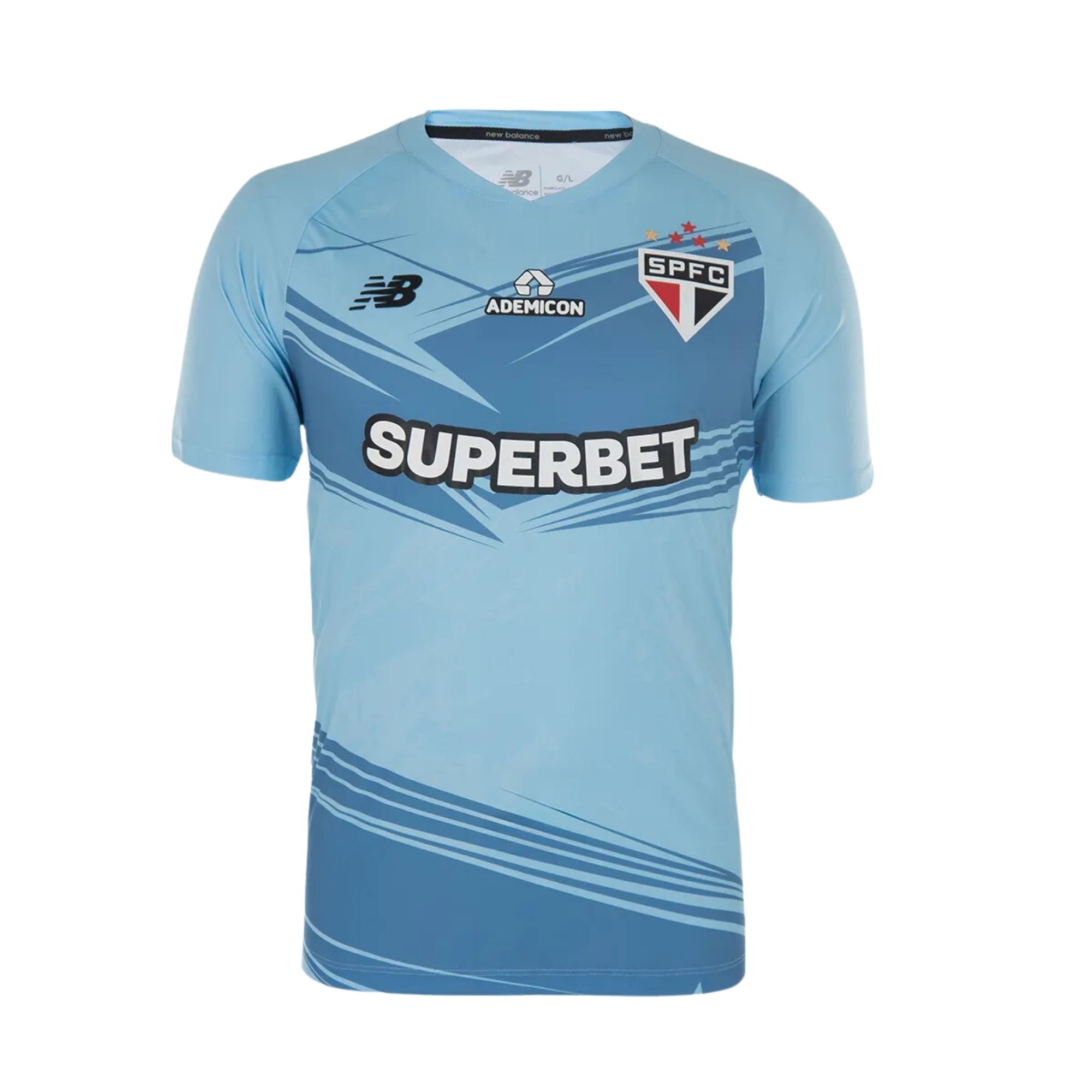 Camisa São Paulo I 25/26 New Balance Goleiro Masculina - Azul