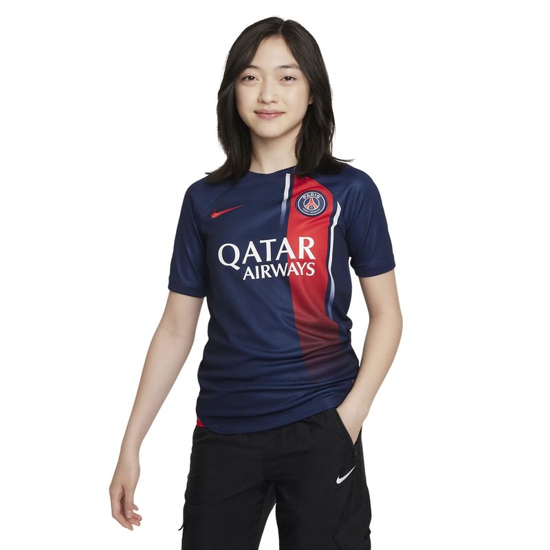 Camisa-Paris-Saint-Germain-23-24-Nike-Stadium-Home-Infantil---Azul-Marinho