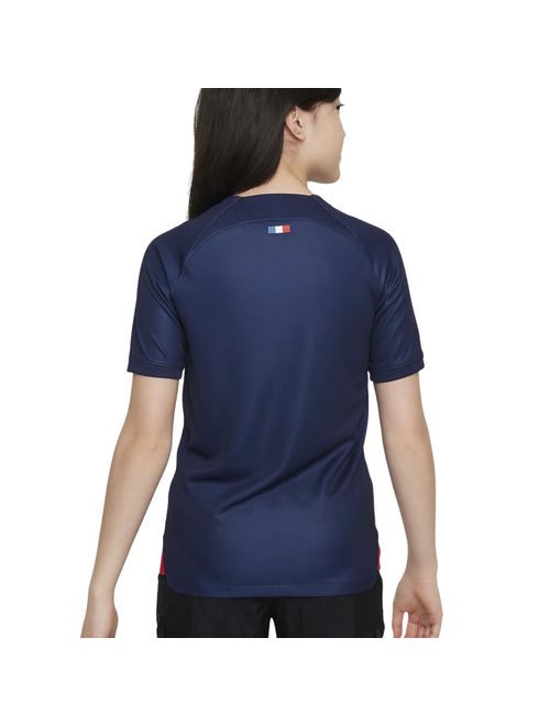 Camisa Paris Saint Germain I 23/24 Nike Stadium Infantil - Azul Marinho