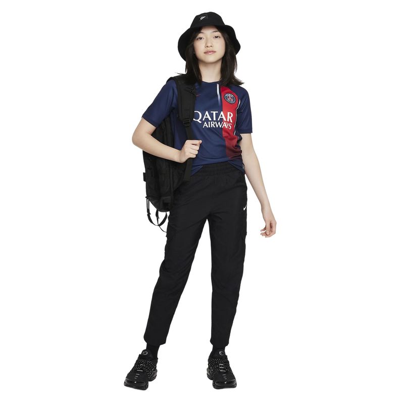 Camisa-Paris-Saint-Germain-23-24-Nike-Stadium-Home-Infantil---Azul-Marinho