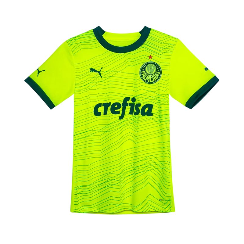 Camisa Palmeiras III 23/24 Puma Torcedor Feminina - Amarela