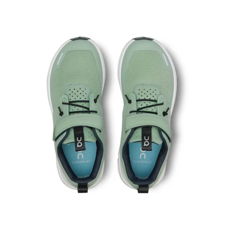 tenis-on-running-cloud-play-infantil-verde