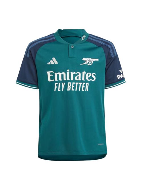 Camisa Arsenal III 23/24 Adidas Infantil - Verde/Azul