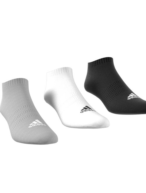 Kit Meias Adidas Cano Baixo 3 Pares Unissex - Multicolor