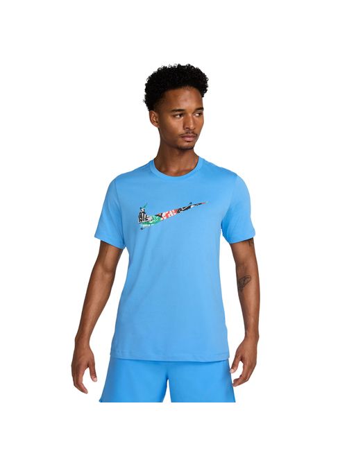Camiseta Nike Dri-Fit Tee Run Masculina - Azul