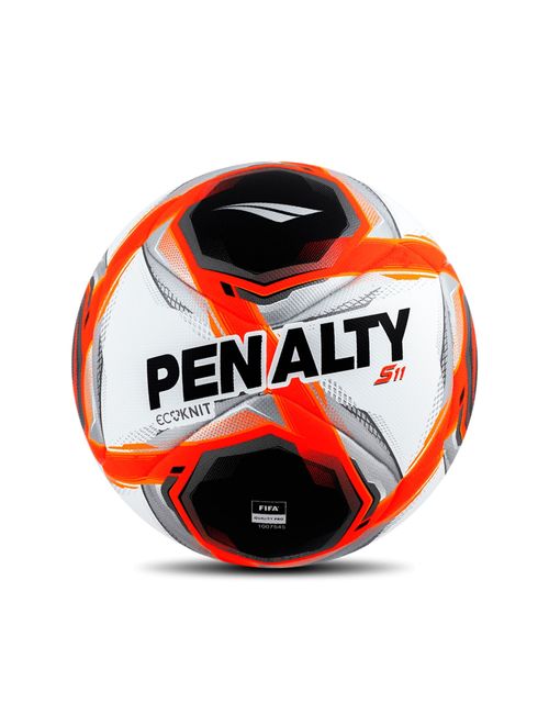 Bola Campo Penalty S11 Ecoknit XXV Unissex - Branca/Vermelha