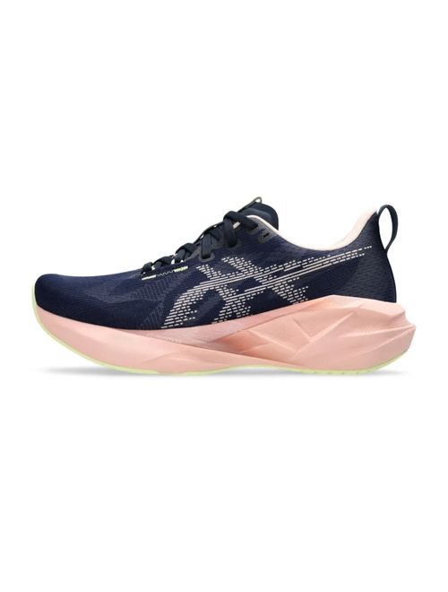 Tênis Asics Novablast 5 Feminino - Azul/Rosa