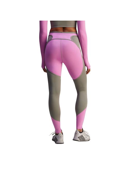Calça Legging Adidas Stella Mccartney Bicolor Feminina - Lilás/Cinza