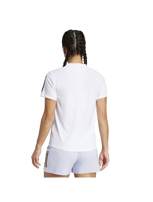 Camiseta Adidas Own The Run Climacool Base Feminina - Branca/Lilás