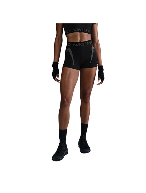 Shorts Nike Pro 3In Graphic Feminino - Preto