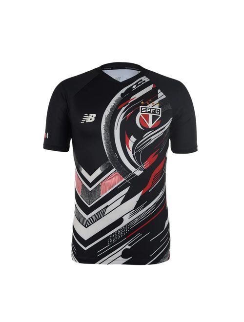 Camisa São Paulo 25/26 New Balance Pré Jogo Masculina - Preta