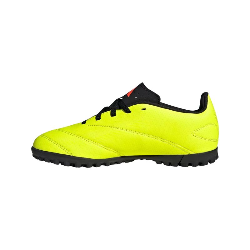 chuteira-society-adidas-predator-club-infantil-amarela-preta