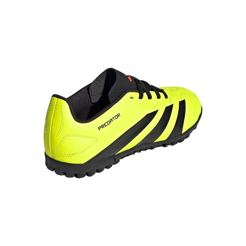 chuteira-society-adidas-predator-club-infantil-amarela-preta