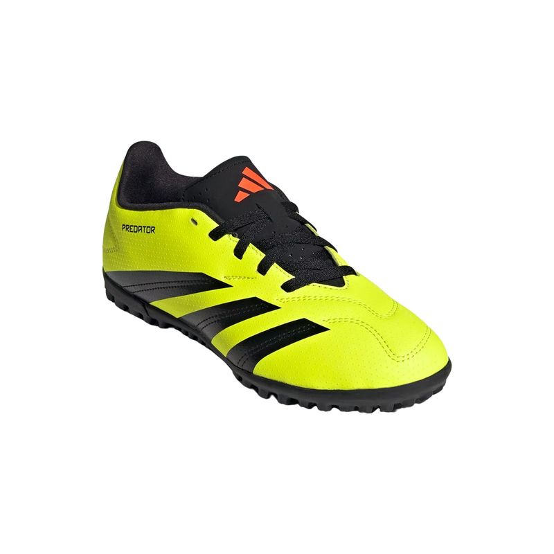 chuteira-society-adidas-predator-club-infantil-amarela-preta