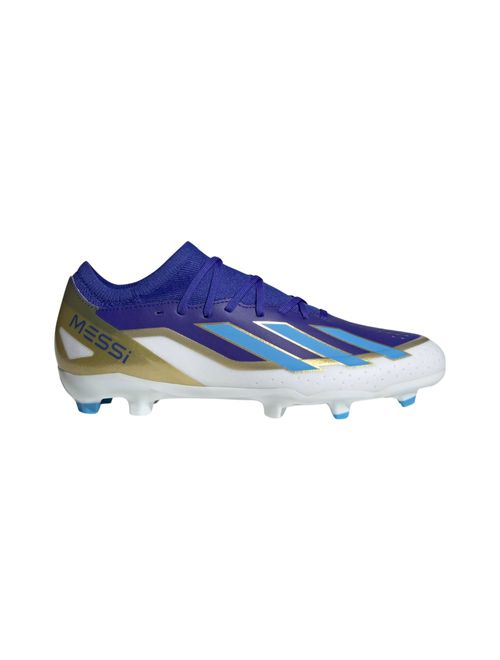 Chuteira Campo Adidas X Crazyfast 23 Messi Masculina - Azul/Branca