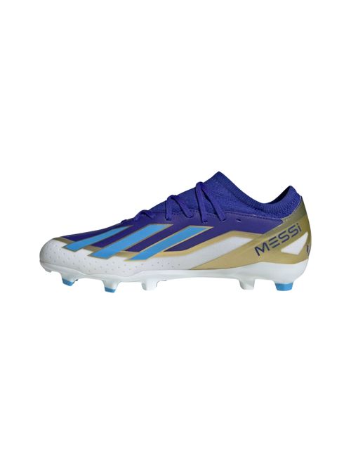 Chuteira Campo Adidas X Crazyfast 23 Messi Masculina - Azul/Branca