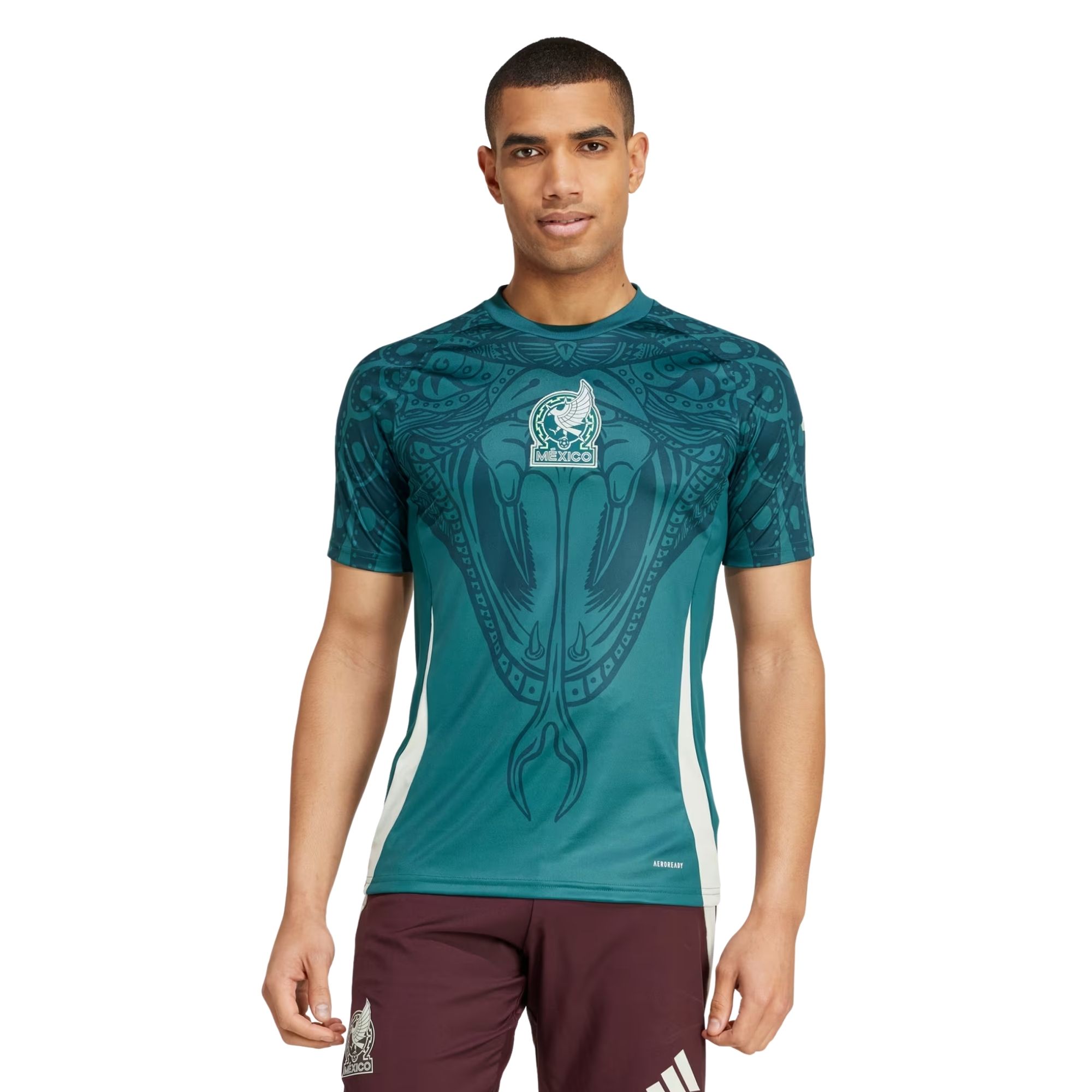 Camisa México Adidas Pré Jogo Masculina - Verde