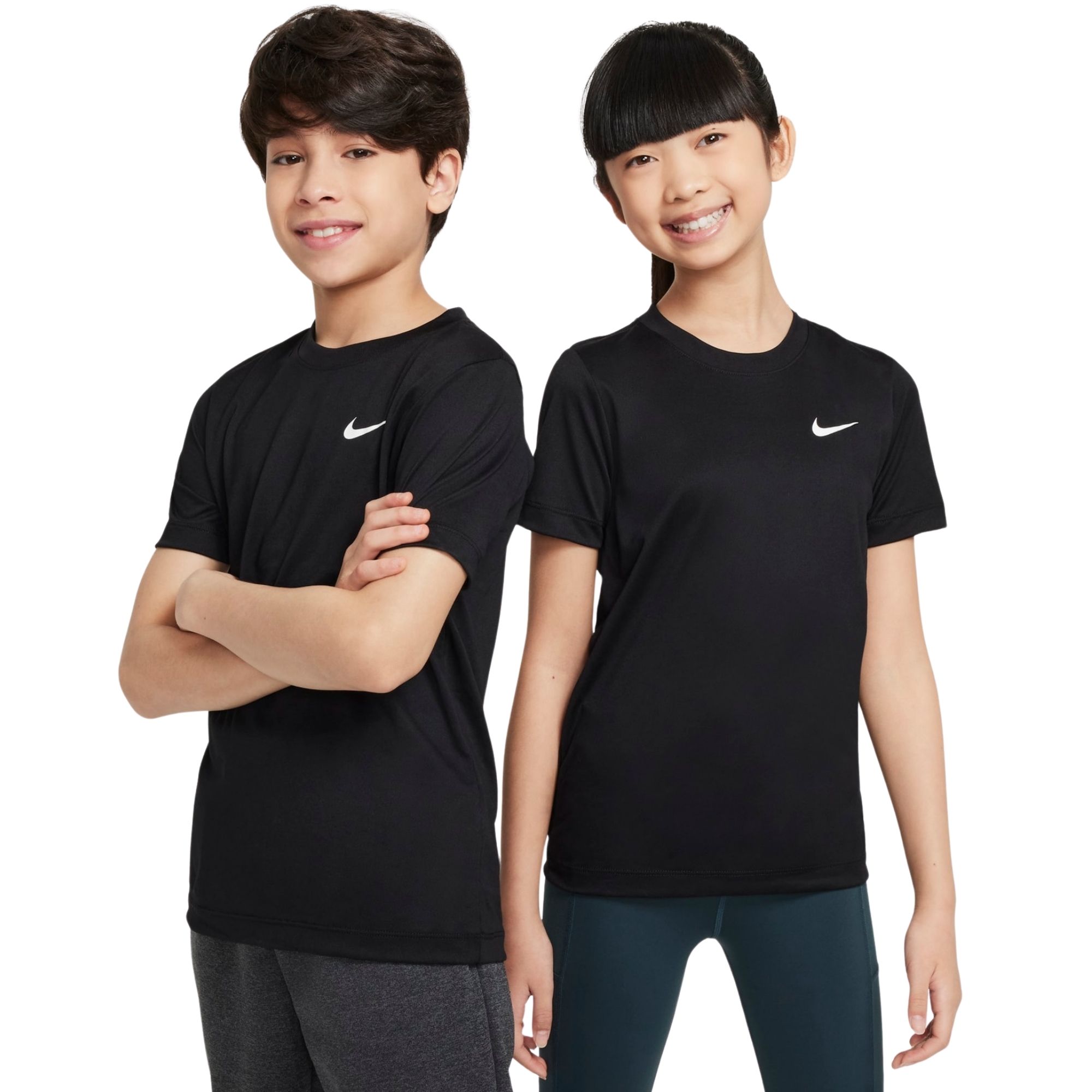 Camiseta Nike Dri-Fit Swoosh Infantil - Preta