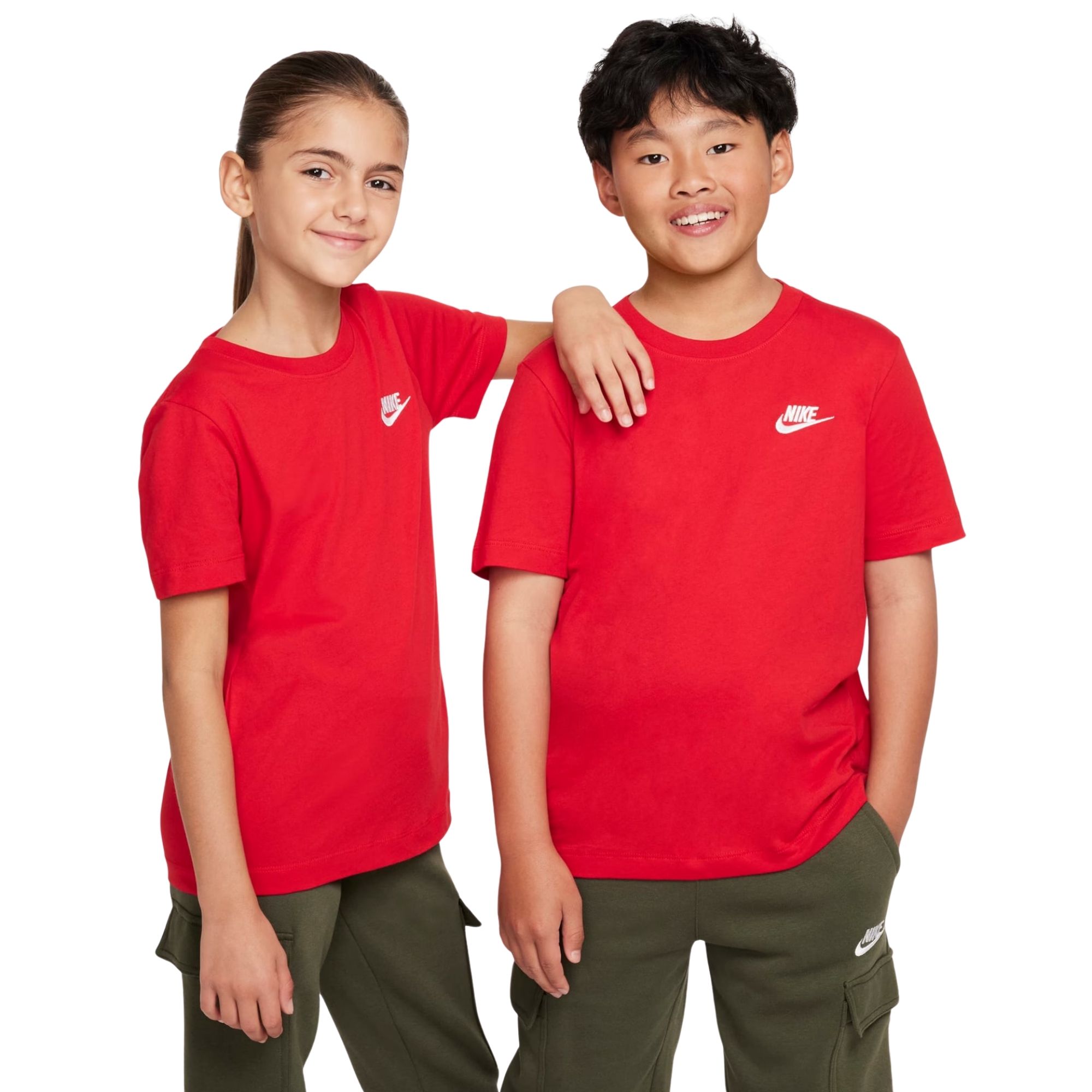 Camiseta Nike Sportswear Futura Infantil - Vermelha