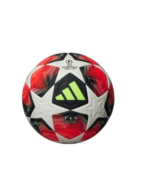 Bola Adidas Ucl Pro 3Rd Fired Up Unissex - Vermelha/Branca