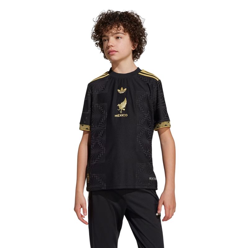 camisa-mexico-iii-24-25-adidas-ouro-infantil-preta
