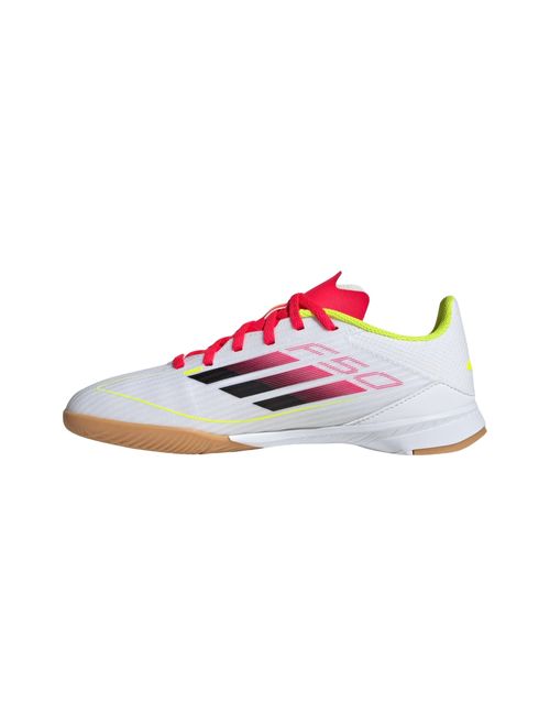 Chuteira Futsal Adidas F50 League Infantil - Branca/Vermelha