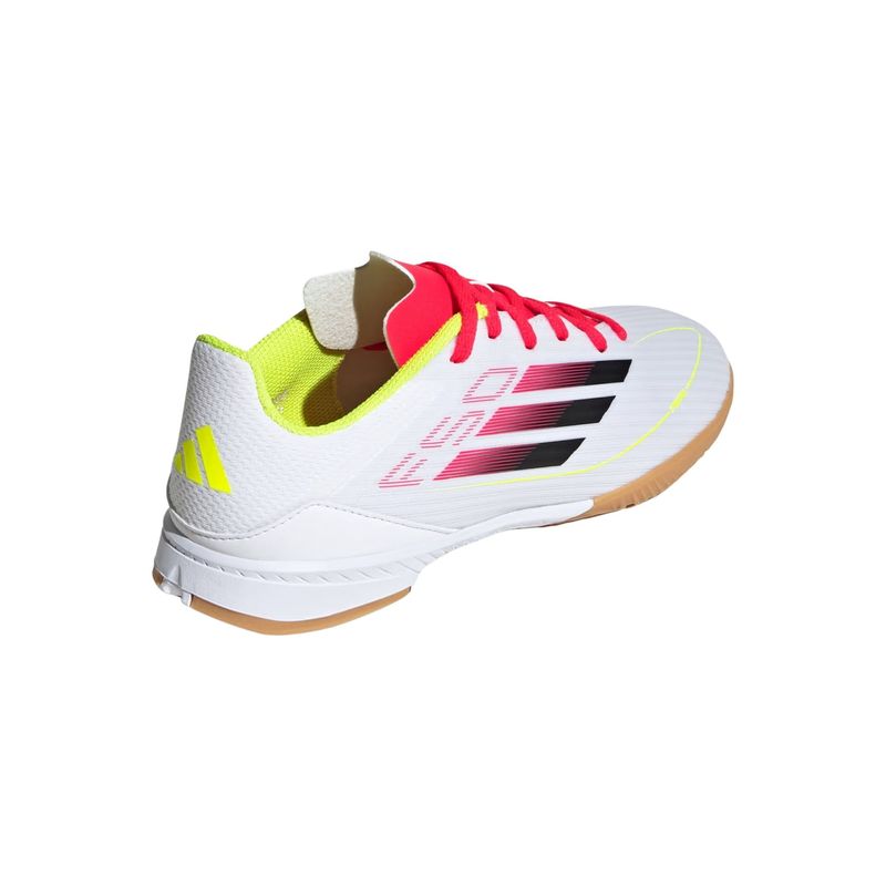 chuteira-futsal-adidas-f50-league-infantil-branca-vermelha