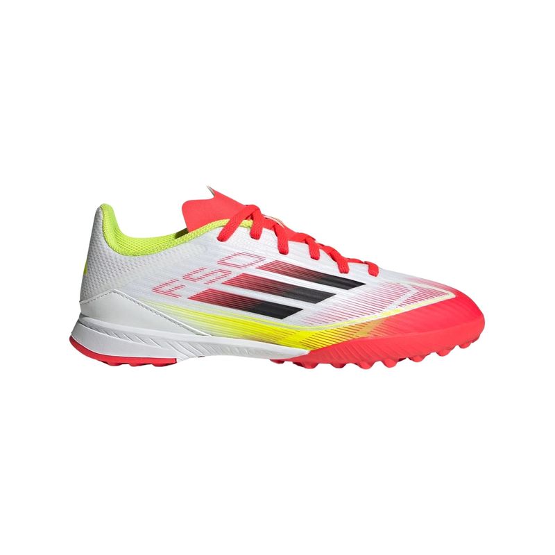 chuteira-society-adidas-f50-league-infantil-branca-vermelha