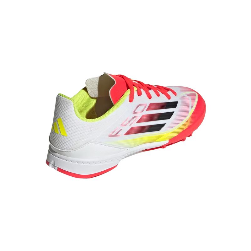 chuteira-society-adidas-f50-league-infantil-branca-vermelha