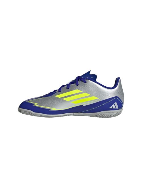 Chuteira Futsal Adidas F50 Club Messi Infantil - Cinza/Azul