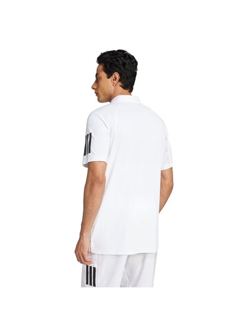 Camisa Polo Adidas Club 3 Listras Masculina - Branca