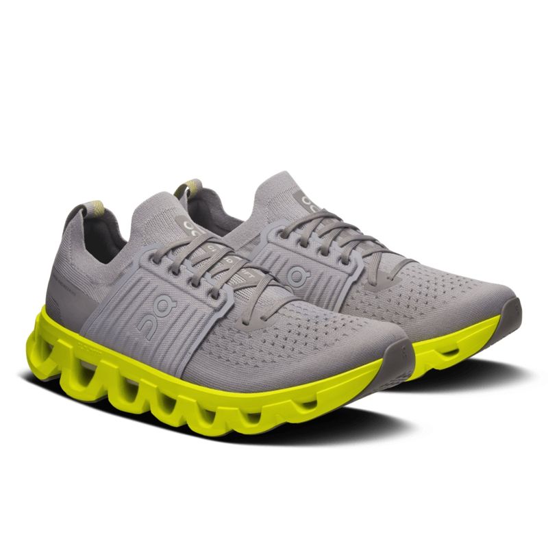 tenis-on-running-cloudswift-4-masculino-cinza-amarelo