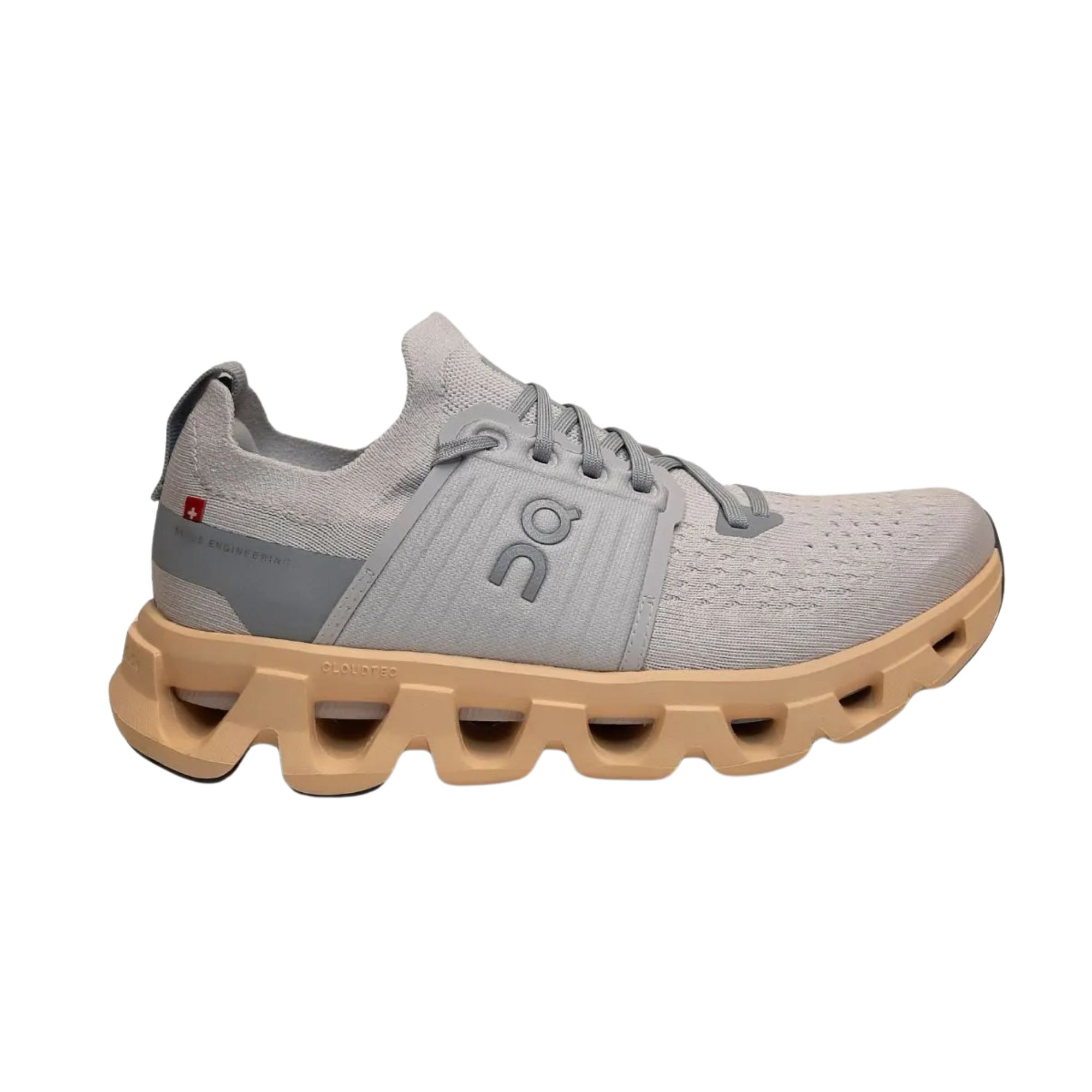Tênis On Running Cloudswift 4 Feminino - Cinza/Salmão