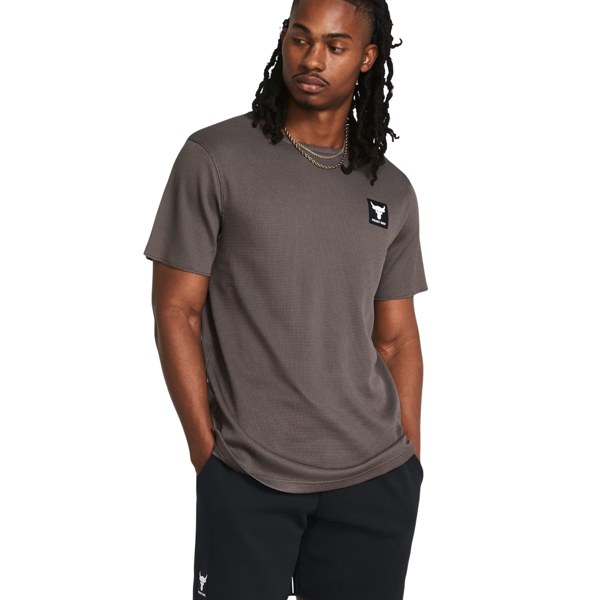 Camiseta Project Rock Authentic Masculina - Marrom