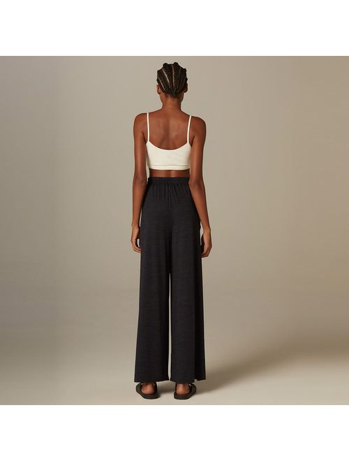 Calça Fitness Pantalona Preta Alba