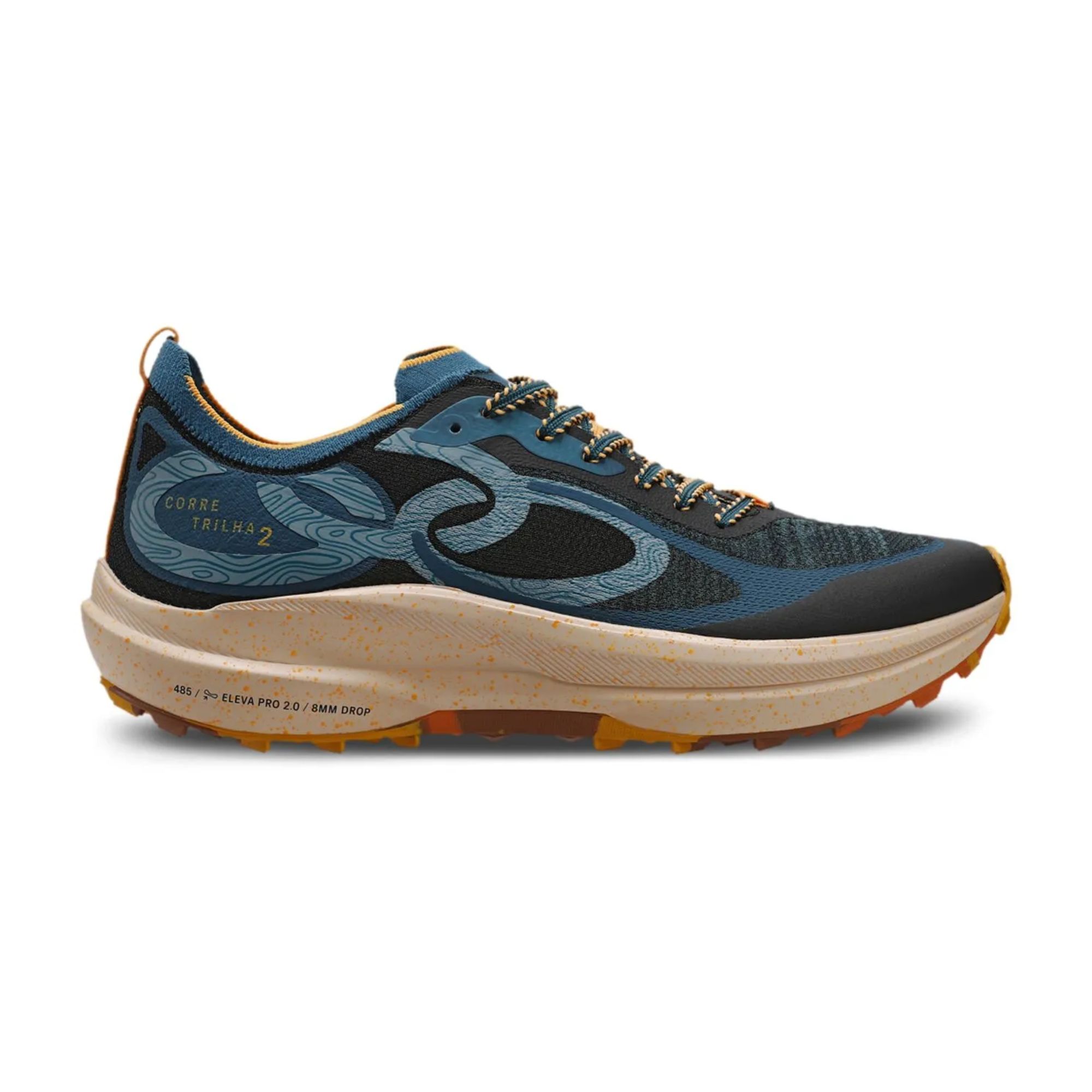 Tênis Olympikus Corre Trilha 2 Unissex - Azul/Preto