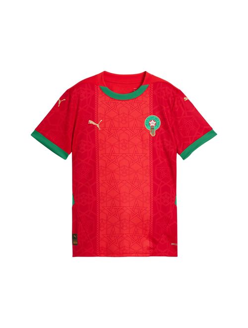 Camisa Marrocos I 25/26 Puma Infantil - Vermelha