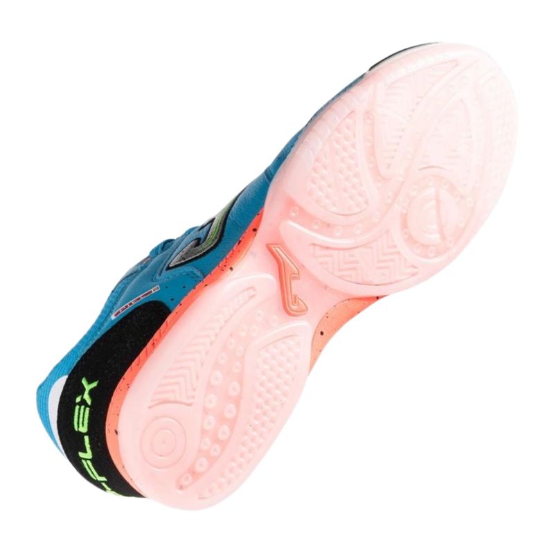 chuteira-futsal-joma-top-flex-unissex-azul-turquesa