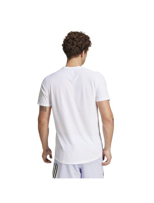 Camiseta Adidas Own The Run Climacool Colorblock Masculina - Branca/Violeta