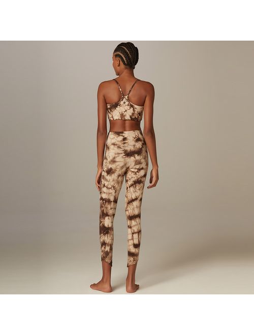 Legging Yoga Tie Dye Marrom Algodão Noeli