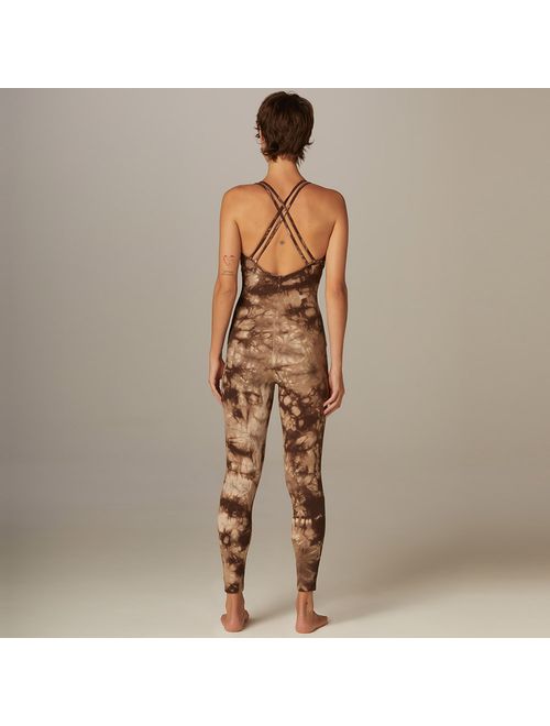 Macacão Yoga Tie Dye Marrom Algodão Noeli