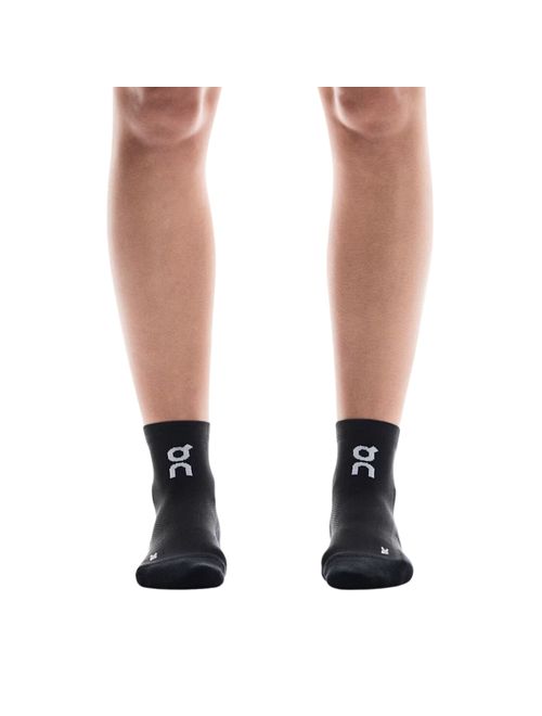 Kit Meia On Running Core Run Sock Mid 2 Pares Unissex - Preta
