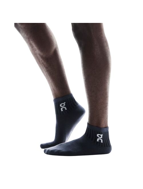 Kit Meias On Running Logo Sock Mid 3 Pares Unissex - Multicolor