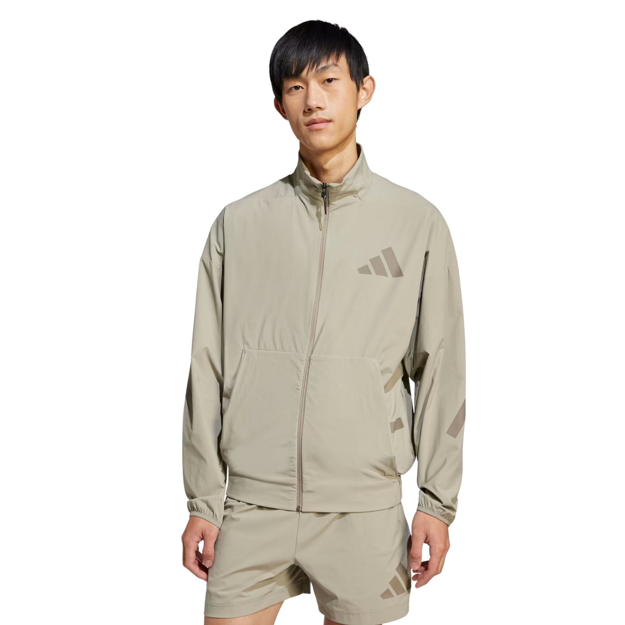 Jaqueta Adidas Z.N.E Tecido Plano Masculina - Caqui