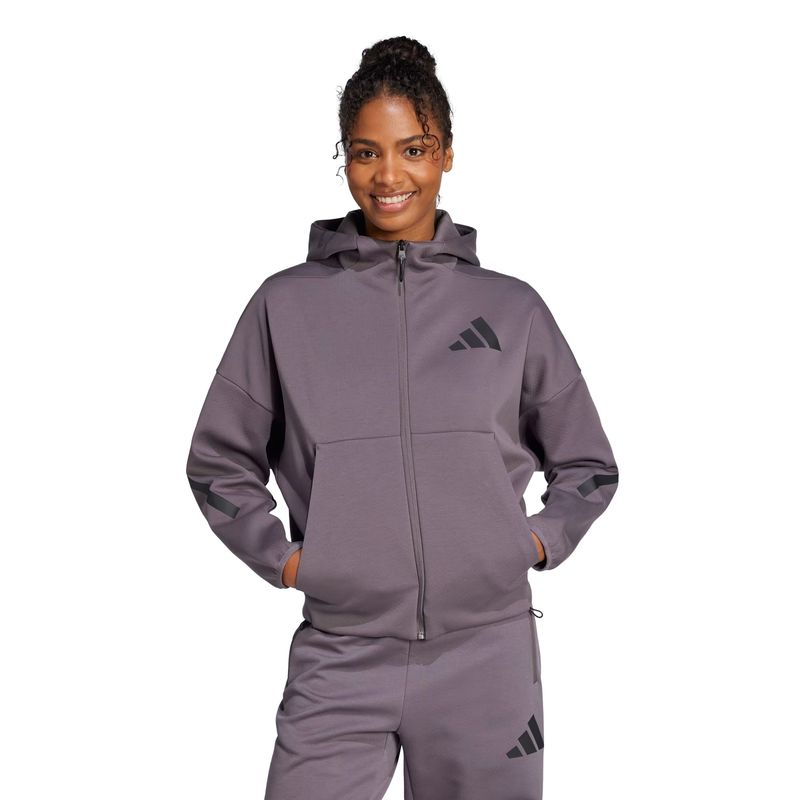 jaqueta-com-capuz-adidas-z.n.e-feminina-cinza