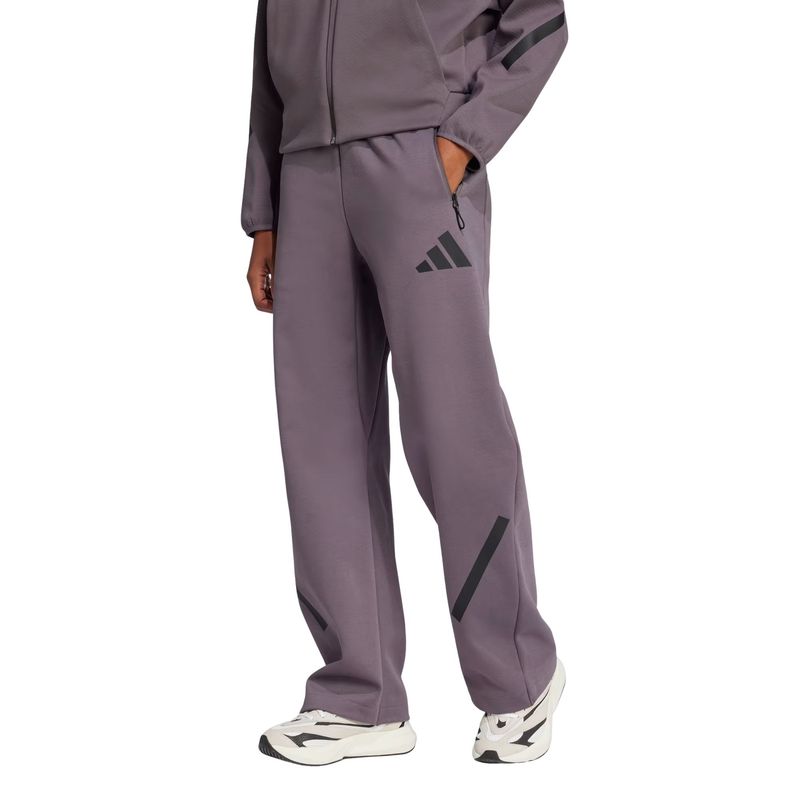 calca-adidas-reta-z.n.e-barrel-feminina-cinza
