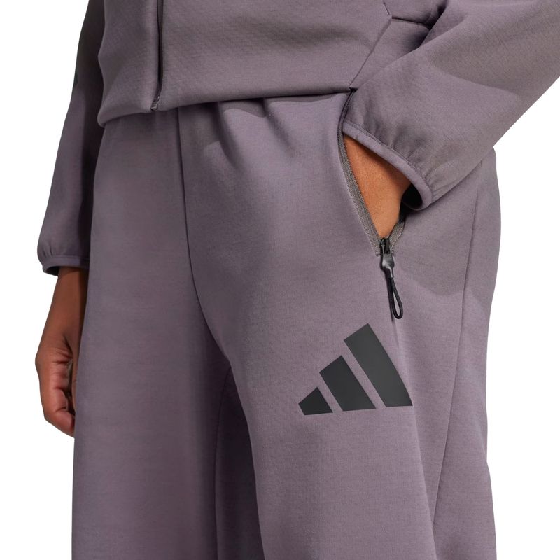 calca-adidas-reta-z.n.e-barrel-feminina-cinza