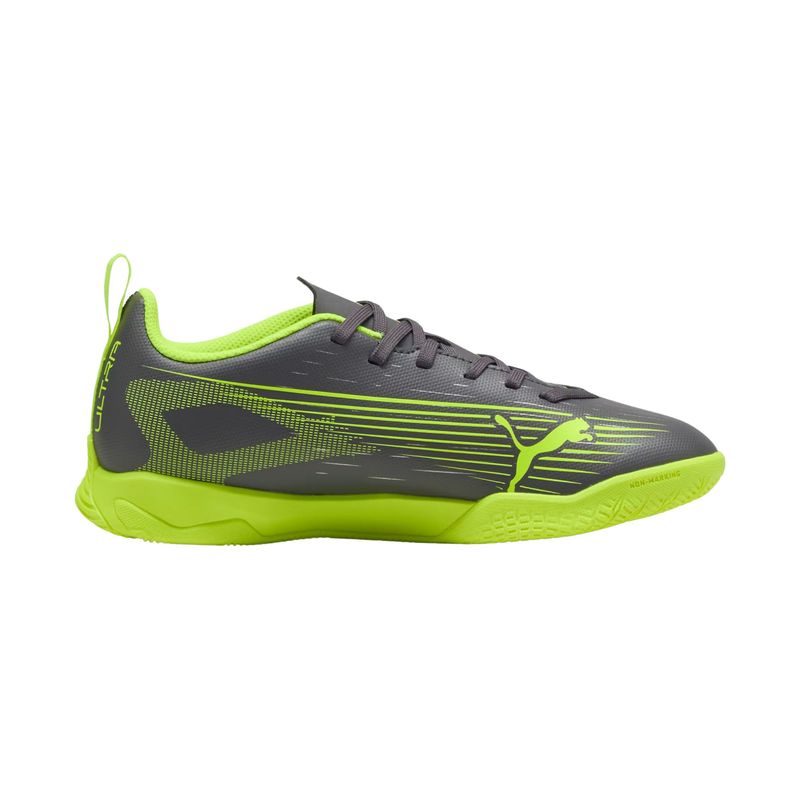 chuteira-futsal-puma-ultra-5-play-infantil-cinza