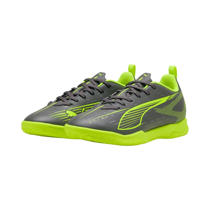 chuteira-futsal-puma-ultra-5-play-infantil-cinza