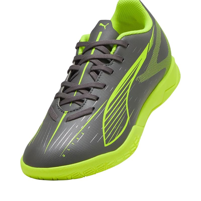 chuteira-futsal-puma-ultra-5-play-infantil-cinza